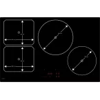 Table de cuisson induction 80cm 7400w Novy
