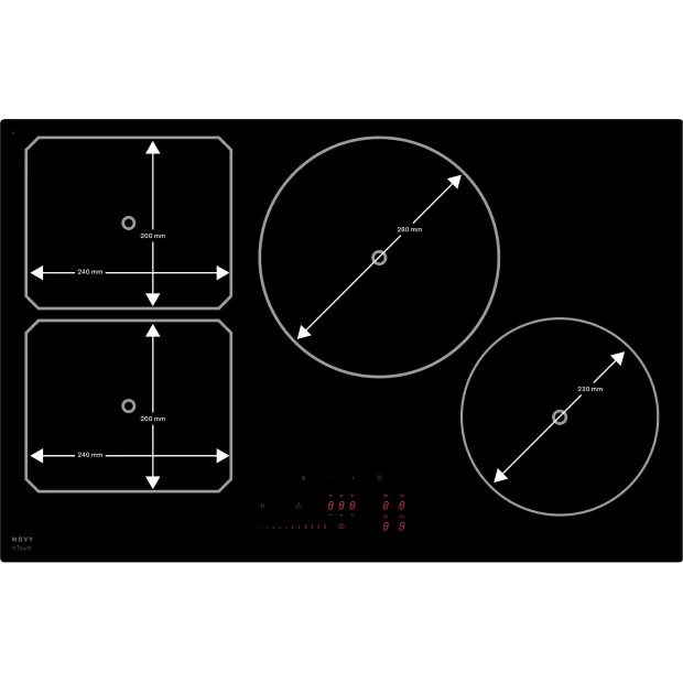 Table de cuisson induction 80cm 7400W Novy