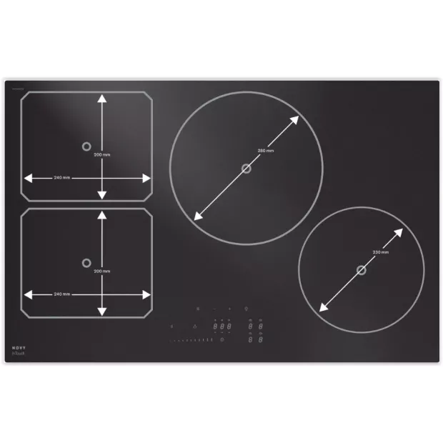 Table de cuisson induction 80cm 7400w Novy