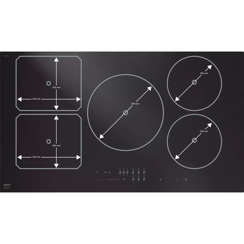 Table de cuisson induction 90cm 10400w Novy