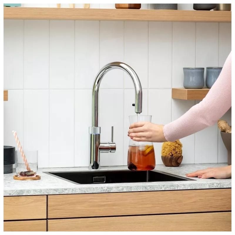 Mitigeur eau bouillante Douchette Flex Chromé réservoir PRO3