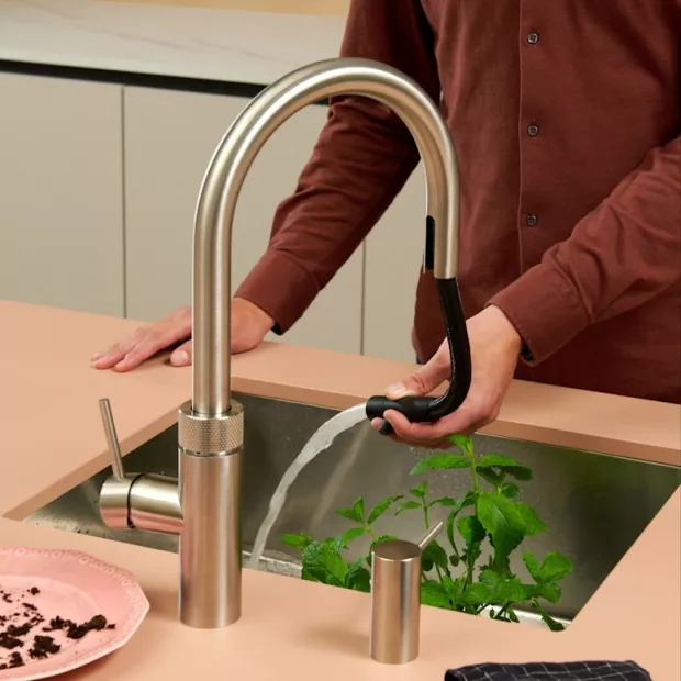 Mitigeur eau bouillante Douchette Flex Inox réservoir PRO3