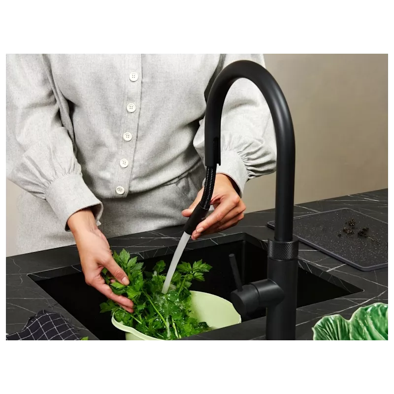 Mitigeur eau bouillante Douchette Flex Noir réservoir PRO3