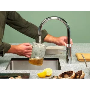 Mitigeur eau bouillante Douchette Fusion Round Chromé - PRO3