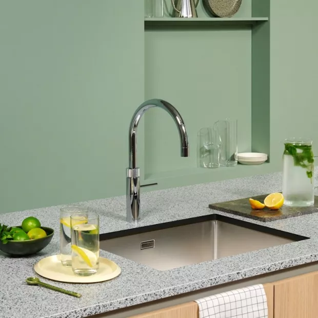 Mitigeur eau bouillante Douchette Fusion Round Chromé - PRO3