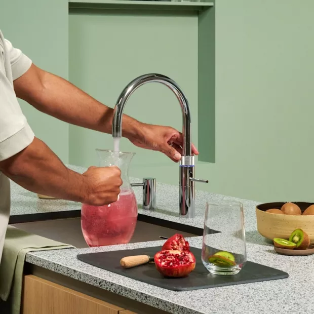 Mitigeur eau bouillante Douchette Fusion Round Chromé - PRO3