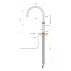 Mitigeur eau bouillante Douchette Fusion Round Chromé - PRO3