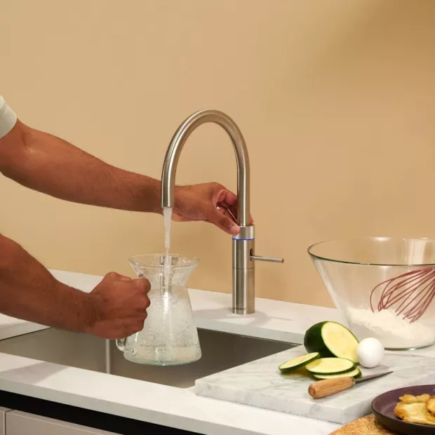 Mitigeur eau bouillante Fusion Round iNOX - Réservoir PRO3