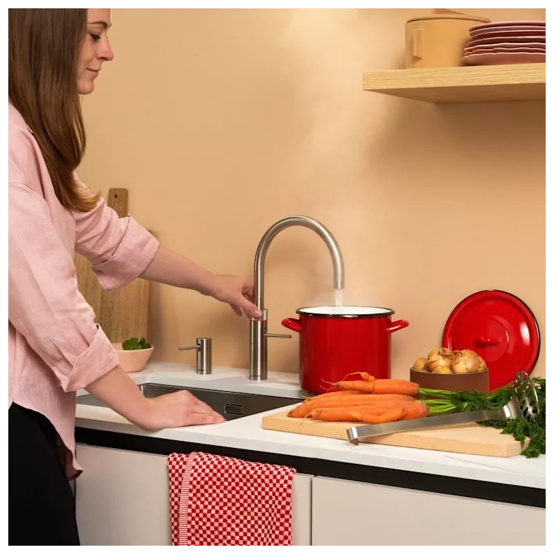 Mitigeur eau bouillante Fusion Round iNOX - Réservoir PRO3