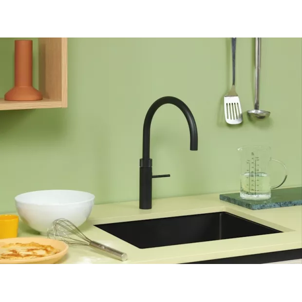 Mitigeur eau bouillante Fusion Round Noir - Réservoir PRO3
