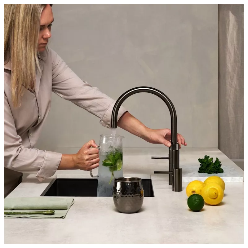 Mitigeur eau bouillante Fusion Gun Métal - Réservoir PRO3