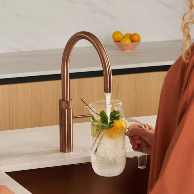 Mitigeur eau bouillante Fusion Cuivre rosé - Réservoir PRO3