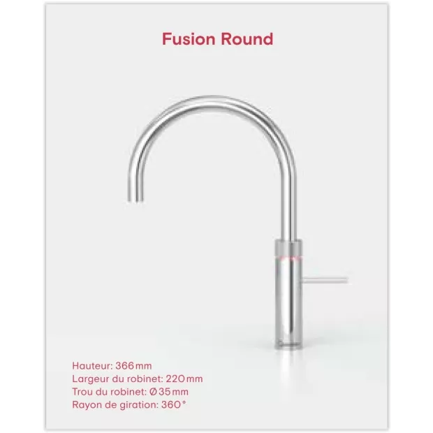 Mitigeur eau bouillante Fusion Cuivre rosé - Réservoir PRO3