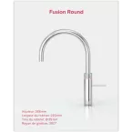 Mitigeur eau bouillante Fusion Laiton patiné Réservoir PRO3