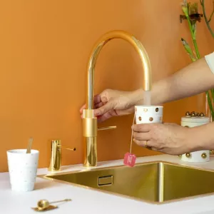 Mitigeur eau bouillante Front Round OR - Reservoir PRO3