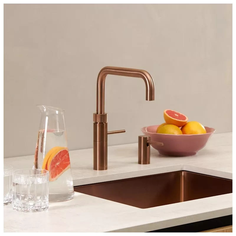 Mitigeur eau bouillante Fusion Square Cuivre rosé - PRO3