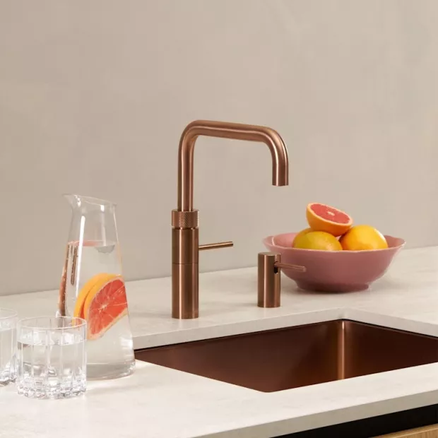 Mitigeur eau bouillante Fusion Square Cuivre rosé - PRO3