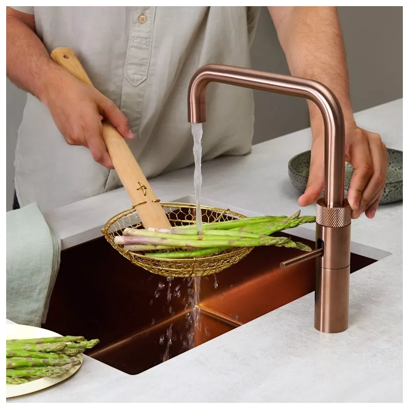 Mitigeur eau bouillante Fusion Square Cuivre rosé - PRO3
