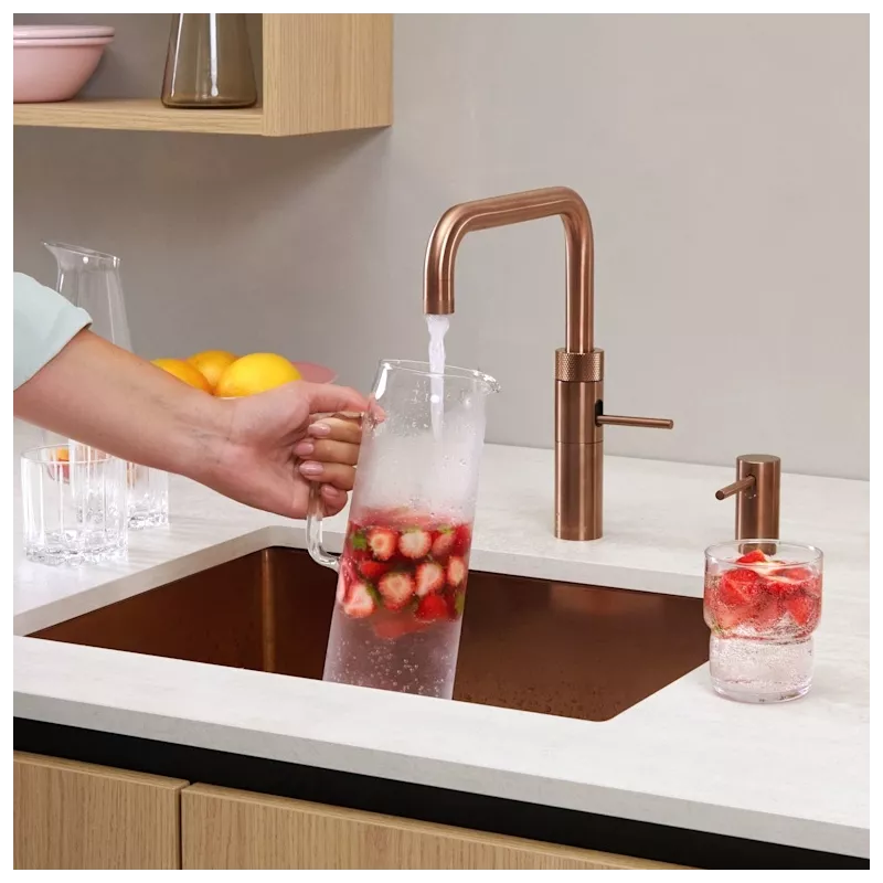 Mitigeur eau bouillante Fusion Square Cuivre rosé - PRO3