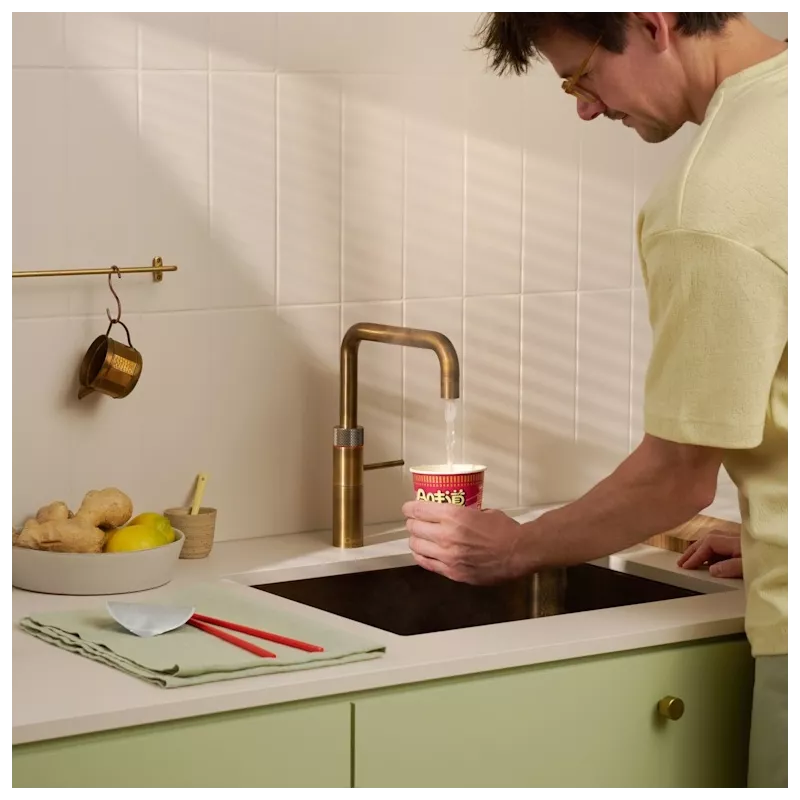 Mitigeur eau bouillante Fusion Square Cuivre rosé - PRO3