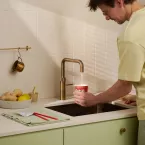 Mitigeur eau bouillante Fusion Square Cuivre rosé - PRO3