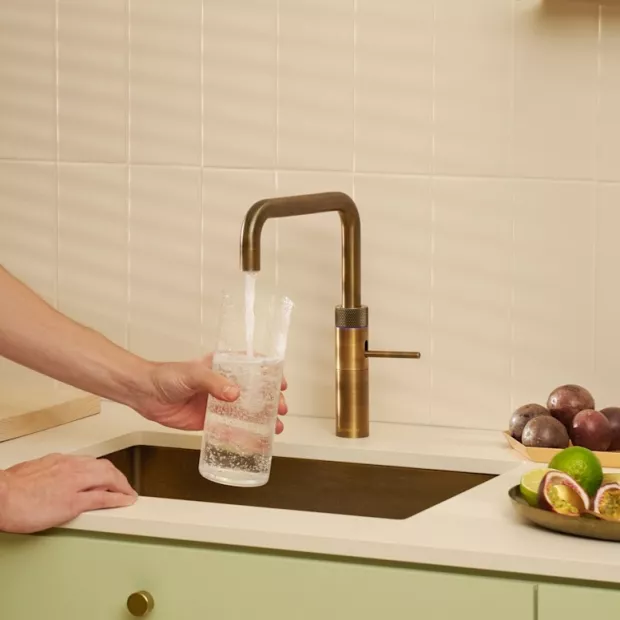 Mitigeur eau bouillante Fusion Square Cuivre rosé - PRO3