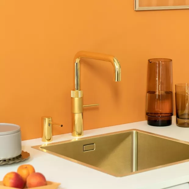 Mitigeur eau bouillante Fusion Square OR - Réservoir PRO3
