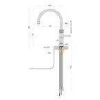 Mitigeur eau bouillante Classic Fusion round Chromé -PRO3