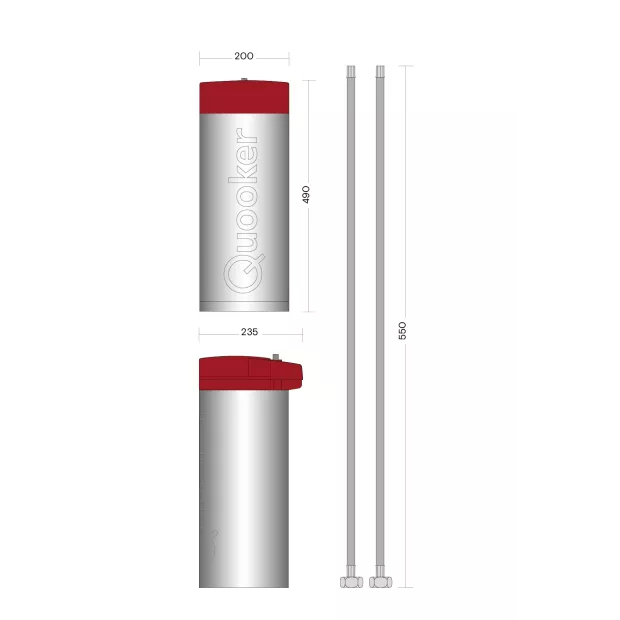 Mitigeur eau bouillante Front acier Inox Réservoir COMBI
