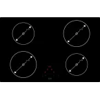 Table de cuisson induction 80cm 7400w Novy