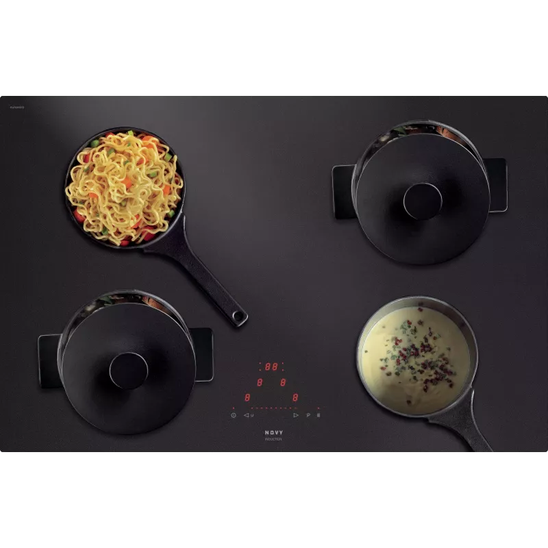 Table de cuisson induction 80cm 7400w matte Novy