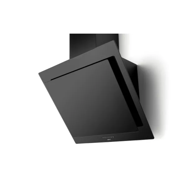 Hotte murale décorative inclinée 75cm Noir Novy