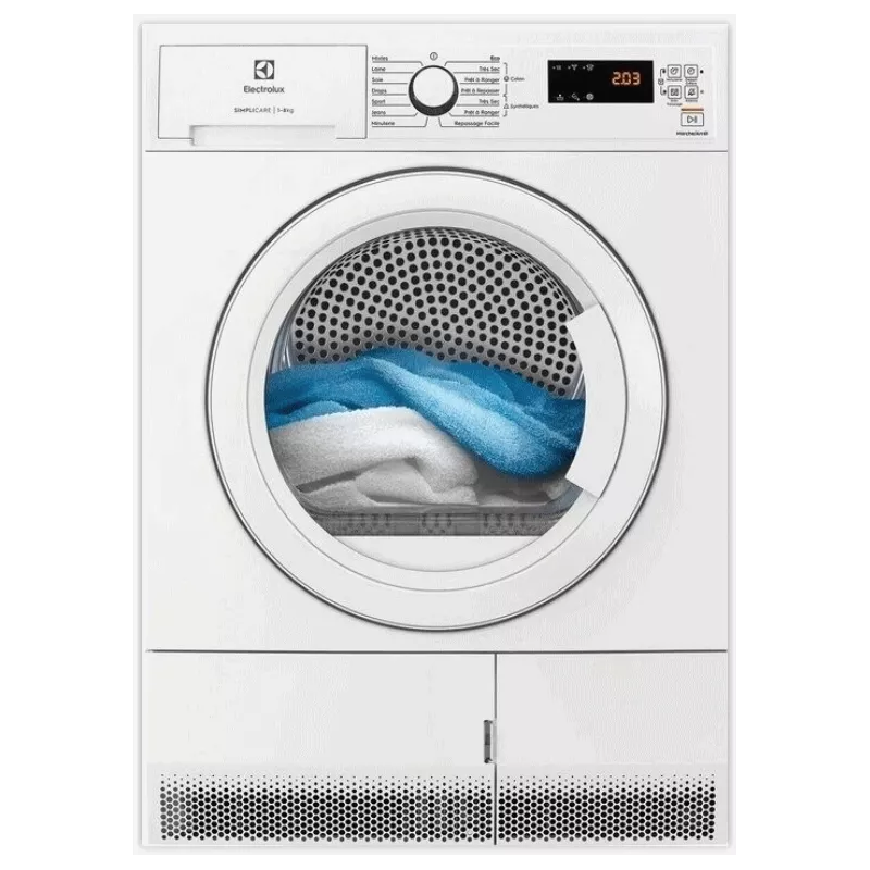 Seche-linge pompe à chaleur 8kg Electrolux