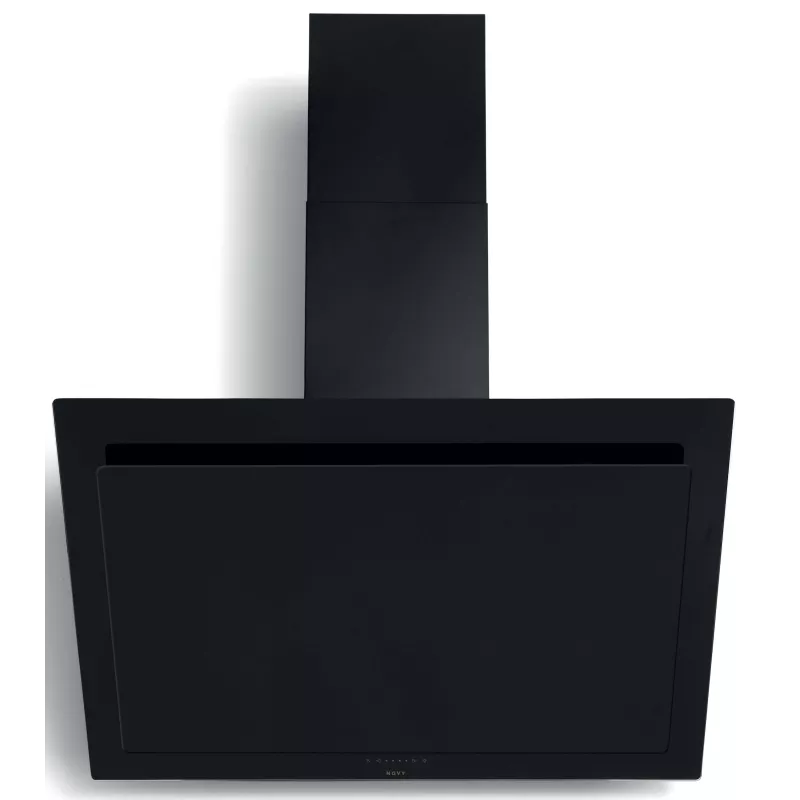 Hotte murale décorative inclinée 90cm noir Novy