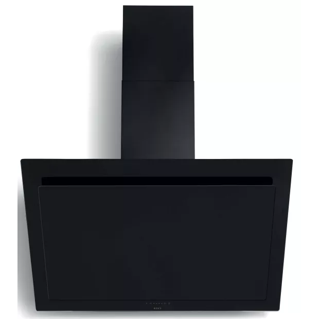 Hotte murale décorative inclinée 90cm noir Novy