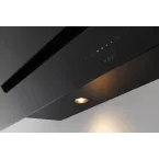 Hotte murale décorative inclinée 90cm noir Novy