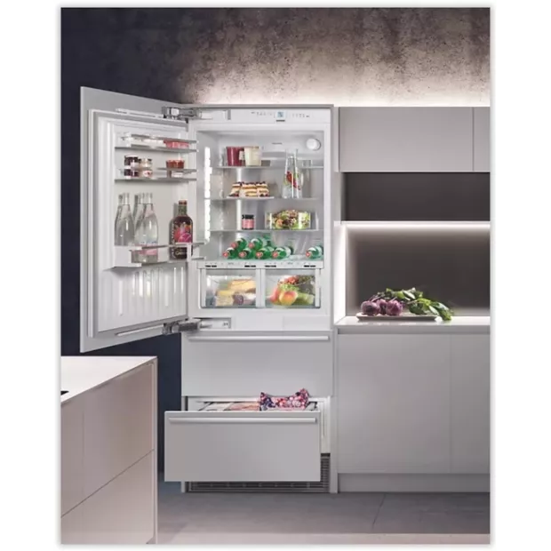 Réfrigérateur combiné intégrable biofresh 75cm Liebherr