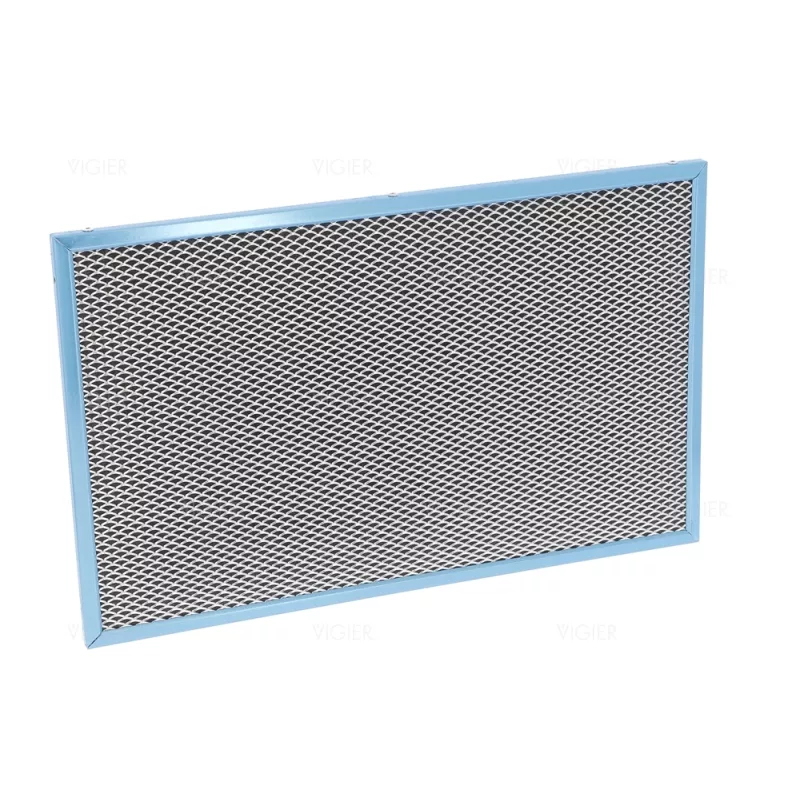 FILTRE CARBO METAL 401 X 247 MM POUR HOTTE RECYCLAGE NOVY