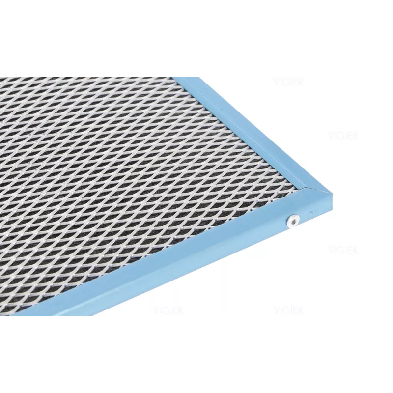 FILTRE CARBO METAL 401 X 247 MM POUR HOTTE RECYCLAGE NOVY