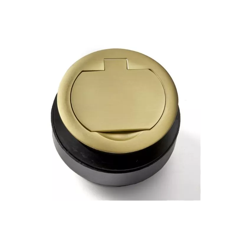 Prise 16A finition OR mat USB-A a encastrer plan de travail
