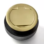 Prise 16A finition OR mat USB-A a encastrer plan de travail