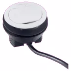 Prise blanche 16A. USB-A 1A-5V à encastrer plan travail