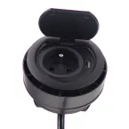Bloc prise avec USB affleurant Ring à clapet