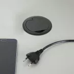 Bloc prise avec USB affleurant Ring à clapet