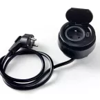 Bloc prise avec USB-C affleurant ring à clapet