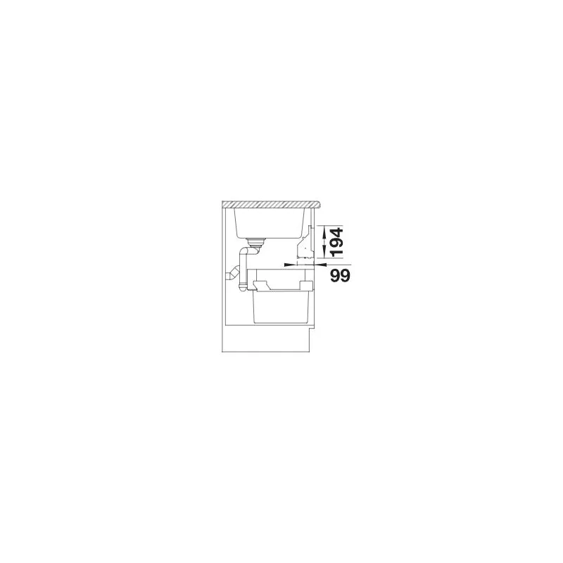 Support sous evier porte charnieres ORGA SHELF 60