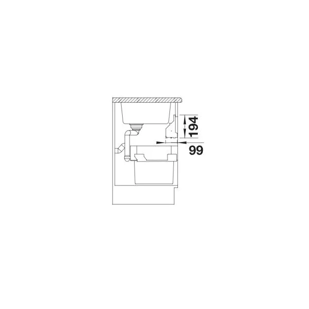 Support sous evier porte charnieres ORGA SHELF 60