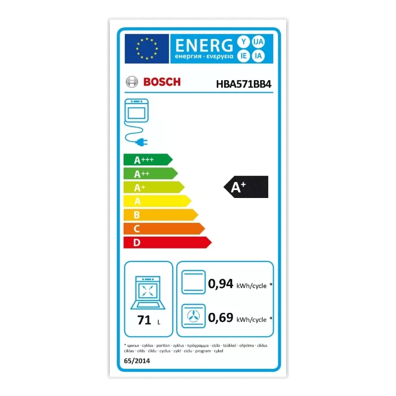 Four encastrable pyrolyse 71l noir Bosch