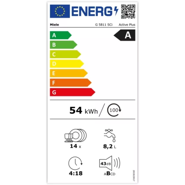 Lave vaisselle intégrable inox 43db Miele