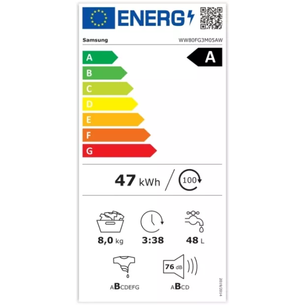 Lave linge frontal 8kg 1400trs Samsung